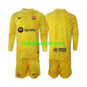 Barn Fotballdrakter Keeper FC Barcelona Borte 2024-25 Langermet